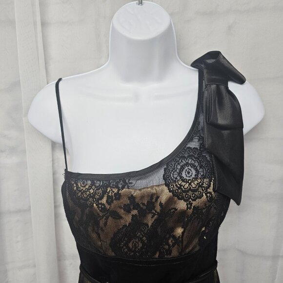 Teeze Me Dress Y2K Black Lace Vamp Coquette Whimsigoth Mini XS - Picture 2 of 12